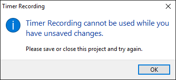 Timer Record needs a clean project dialog.png